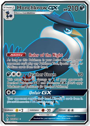 Honchkrow GX (Full Art) (202) [SM - Unbroken Bonds] Holofoil - Deck Out Gaming