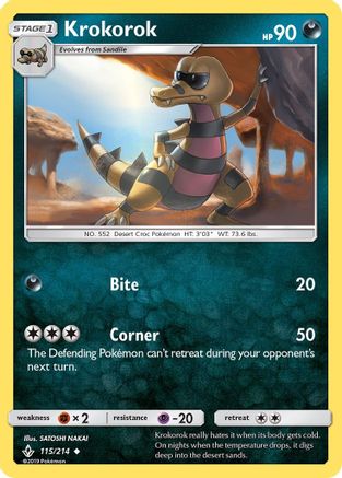 Krokorok (115) [SM - Unbroken Bonds] Reverse Holofoil - Deck Out Gaming