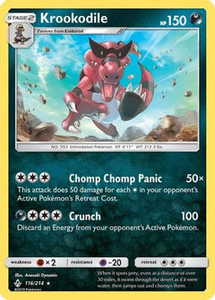 Krookodile (116) [SM - Unbroken Bonds] Reverse Holofoil - Deck Out Gaming