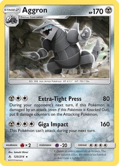 Aggron (125) [SM - Unbroken Bonds] Reverse Holofoil - Deck Out Gaming
