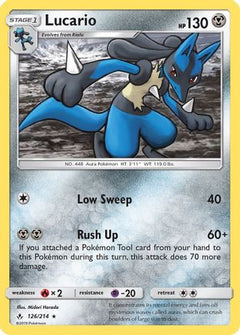 Lucario (126) [SM - Unbroken Bonds] Reverse Holofoil - Deck Out Gaming