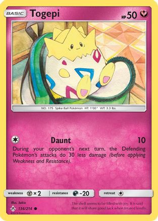 Togepi (136) [SM - Unbroken Bonds] - Deck Out Gaming