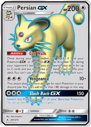 Persian GX (Full Art) (207) [SM - Unbroken Bonds] Holofoil - Deck Out Gaming