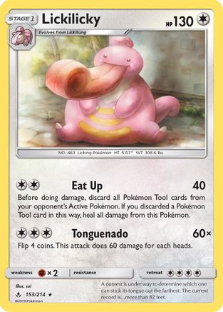 Lickilicky (153) [SM - Unbroken Bonds] Reverse Holofoil - Deck Out Gaming