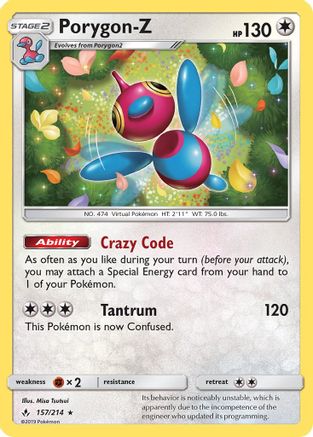 Porygon-Z (157) [SM - Unbroken Bonds] Holofoil - Deck Out Gaming