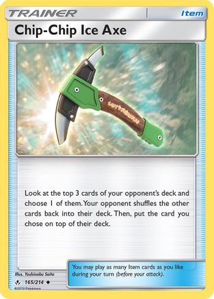 Chip-Chip Ice Axe (165) [SM - Unbroken Bonds] Reverse Holofoil - Deck Out Gaming