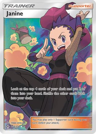 Janine (Full Art) (210) [SM - Unbroken Bonds] Holofoil - Deck Out Gaming