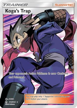 Koga's Trap (Full Art) (211) [SM - Unbroken Bonds] Holofoil - Deck Out Gaming