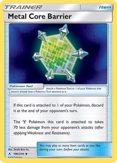 Metal Core Barrier (180) [SM - Unbroken Bonds] Reverse Holofoil - Deck Out Gaming