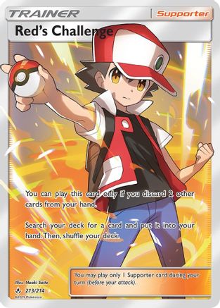 Red's Challenge (Full Art) (213) [SM - Unbroken Bonds] Holofoil - Deck Out Gaming