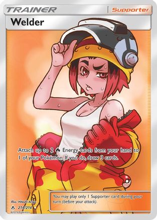 Welder (Full Art) (214) [SM - Unbroken Bonds] Holofoil - Deck Out Gaming