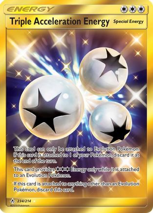 Triple Acceleration Energy (Secret) (234) [SM - Unbroken Bonds] Holofoil - Deck Out Gaming