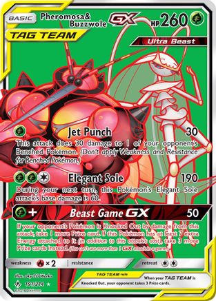 Pheromosa & Buzzwole GX (191/214) [Sun & Moon: Unbroken Bonds] - Deck Out Gaming