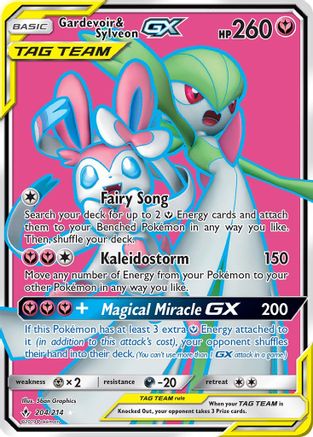 Gardevoir & Sylveon GX (204) (Full Art) (204) [SM - Unbroken Bonds] Holofoil - Deck Out Gaming