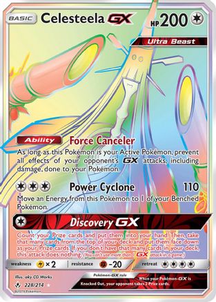Celesteela GX (Secret) (228) [SM - Unbroken Bonds] Holofoil - Deck Out Gaming