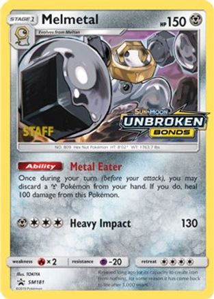 Melmetal - SM181 (Prerelease) [Staff] (SM181) [SM Promos] Holofoil - Deck Out Gaming