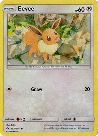 Eevee - 155/214 (Let's Play, Eevee!) (Cracked Ice Holo) (155) [Deck Exclusives] Holofoil - Deck Out Gaming