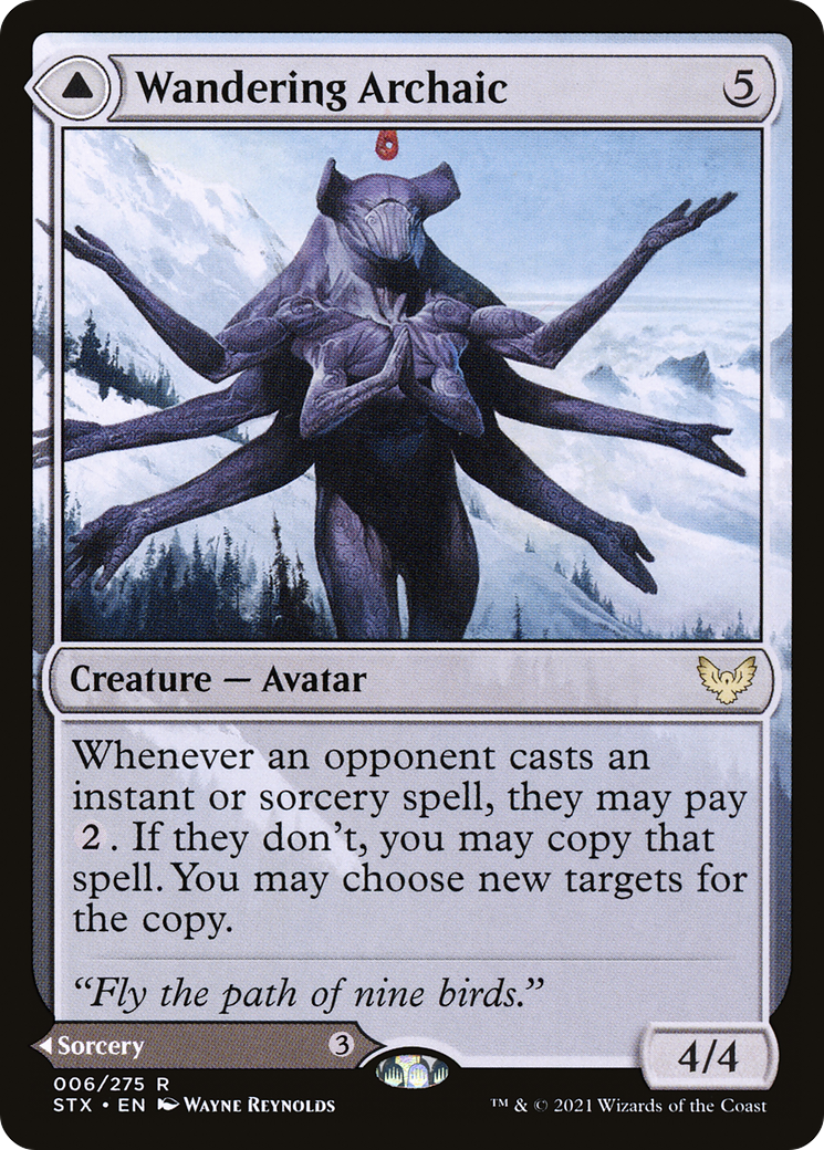 Wandering Archaic (6) [Strixhaven: School of Mages] foil - Deck Out Gaming