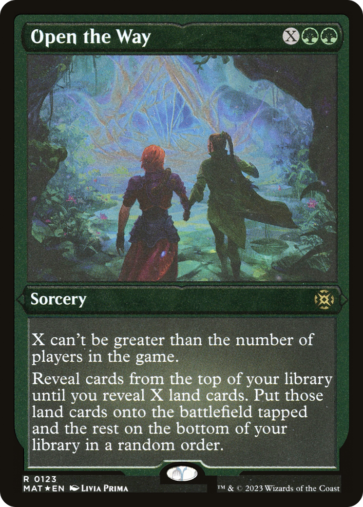 Open the Way (123) [March of the Machine: The Aftermath] etched - Deck Out Gaming