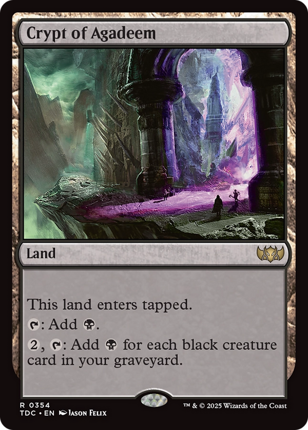 Crypt of Agadeem (354) [Commander: Tarkir: Dragonstorm] - Deck Out Gaming