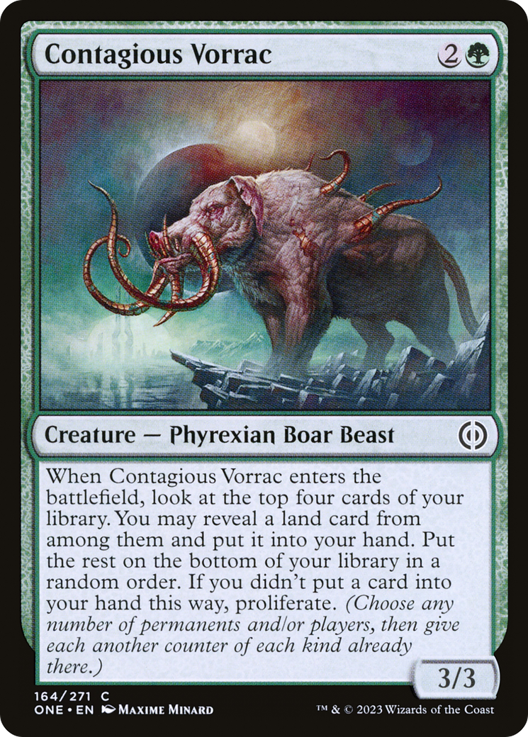 Contagious Vorrac (164) [Phyrexia: All Will Be One] - Deck Out Gaming