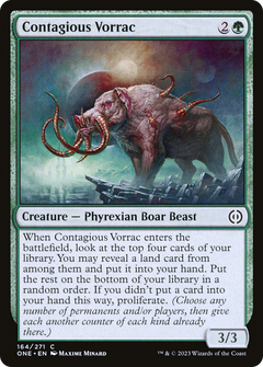 Contagious Vorrac (164) [Phyrexia: All Will Be One] - Deck Out Gaming