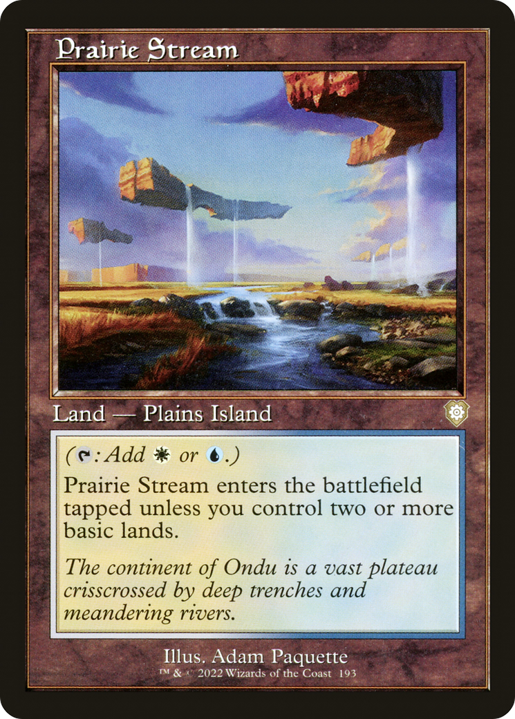 Prairie Stream (Retro Frame) (193) [Commander: The Brothers' War] - Deck Out Gaming