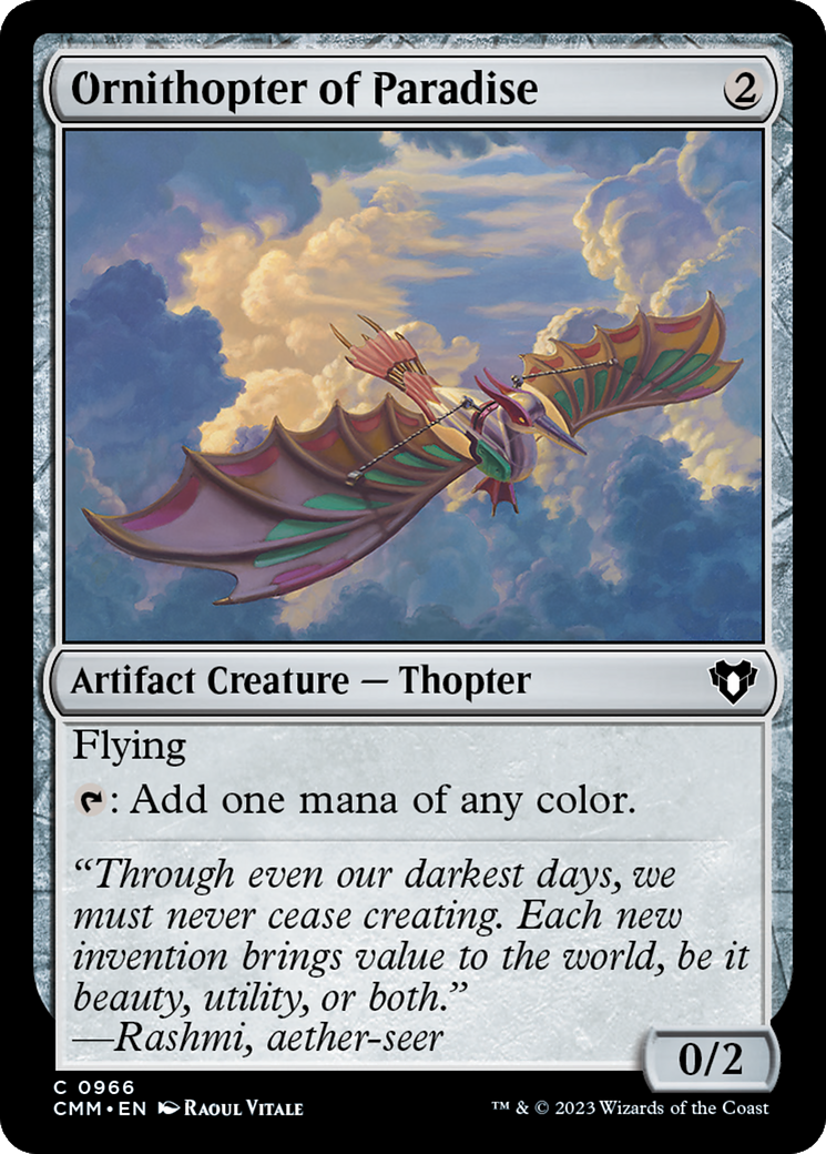 Ornithopter of Paradise (966) [Commander Masters] - Deck Out Gaming