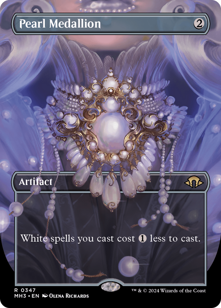 Pearl Medallion (Borderless) (347) [Modern Horizons 3] foil - Deck Out Gaming
