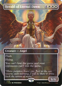 Herald of Eternal Dawn (Borderless) (Mana Foil) (368) [Foundations] foil - Deck Out Gaming