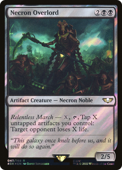 Necron Overlord (Surge Foil) (43) [Warhammer 40,000 Commander] foil - Deck Out Gaming