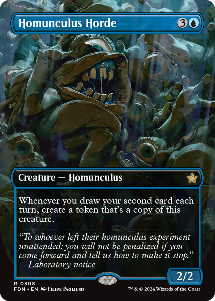 Homunculus Horde (Borderless) (308) [Foundations] foil - Deck Out Gaming