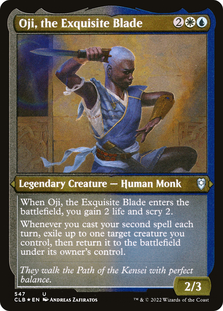 Oji, the Exquisite Blade (547) [Commander Legends: Battle for Baldur's Gate] etched - Deck Out Gaming
