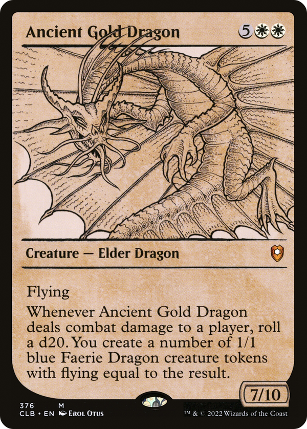 Ancient Gold Dragon (Showcase) (376) [Commander Legends: Battle for Baldur's Gate] foil - Deck Out Gaming