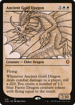 Ancient Gold Dragon (Showcase) (376) [Commander Legends: Battle for Baldur's Gate] - Deck Out Gaming