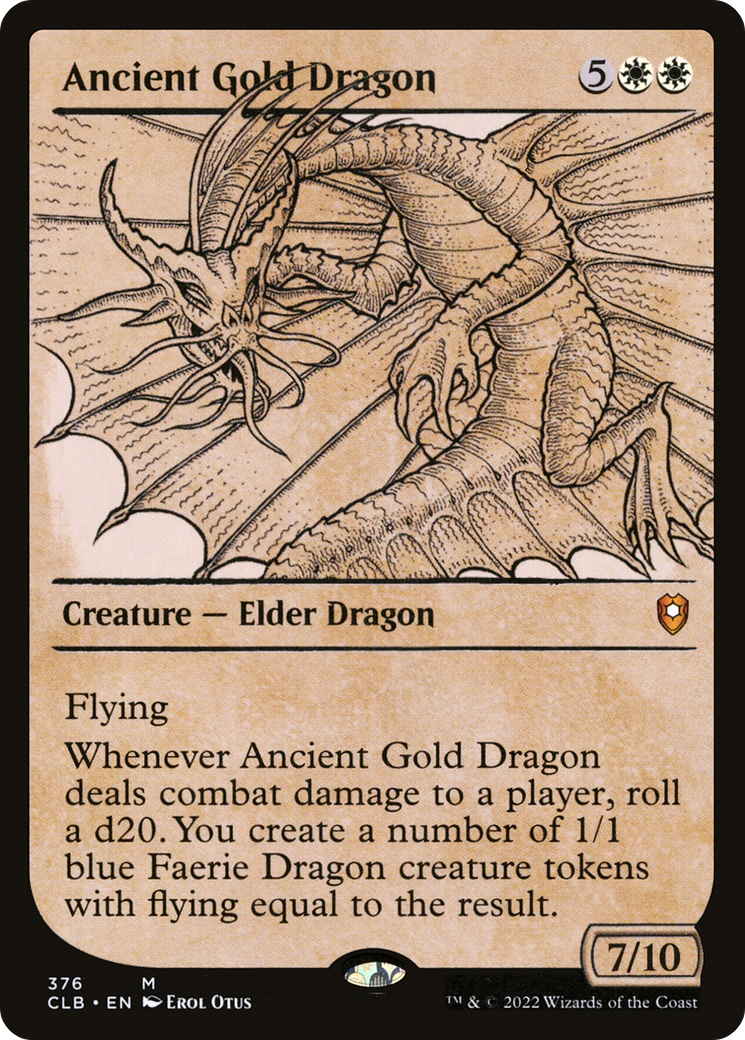 Ancient Gold Dragon (Showcase) (376) [Commander Legends: Battle for Baldur's Gate] - Deck Out Gaming