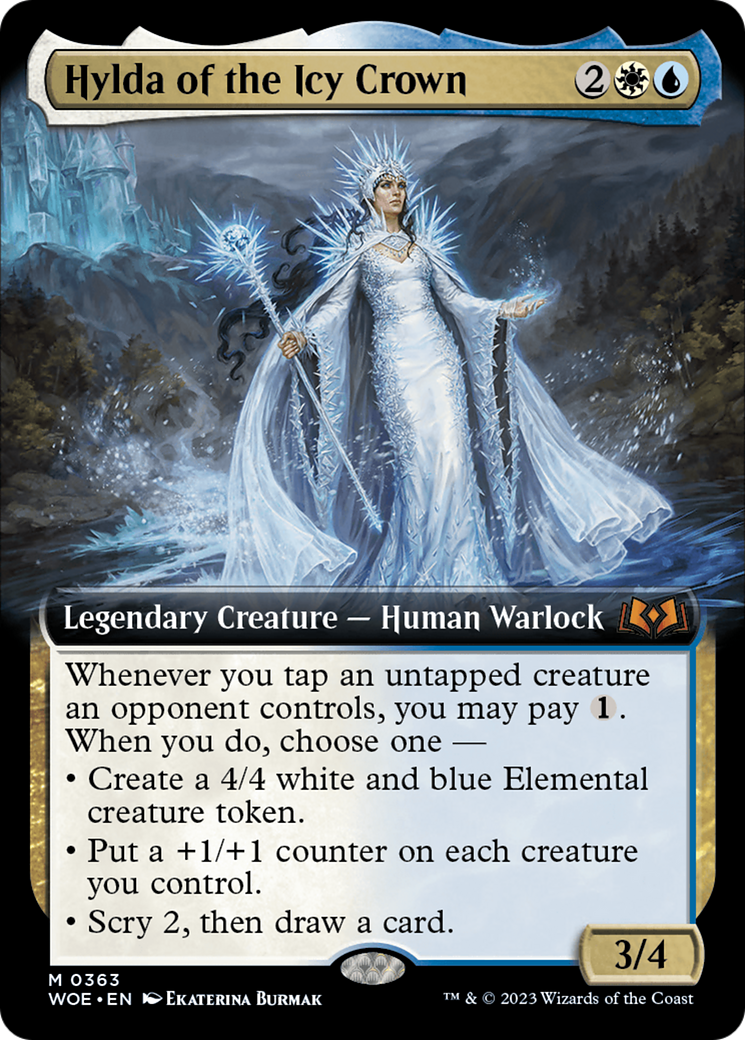 Hylda of the Icy Crown (Extended Art) (363) [Wilds of Eldraine] - Deck Out Gaming