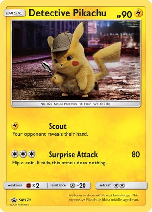 Detective Pikachu - SM170 (SM170) [SM Promos] Holofoil - Deck Out Gaming