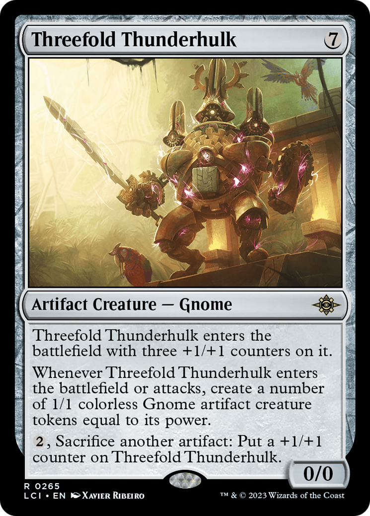 Threefold Thunderhulk (265) [The Lost Caverns of Ixalan] foil - Deck Out Gaming