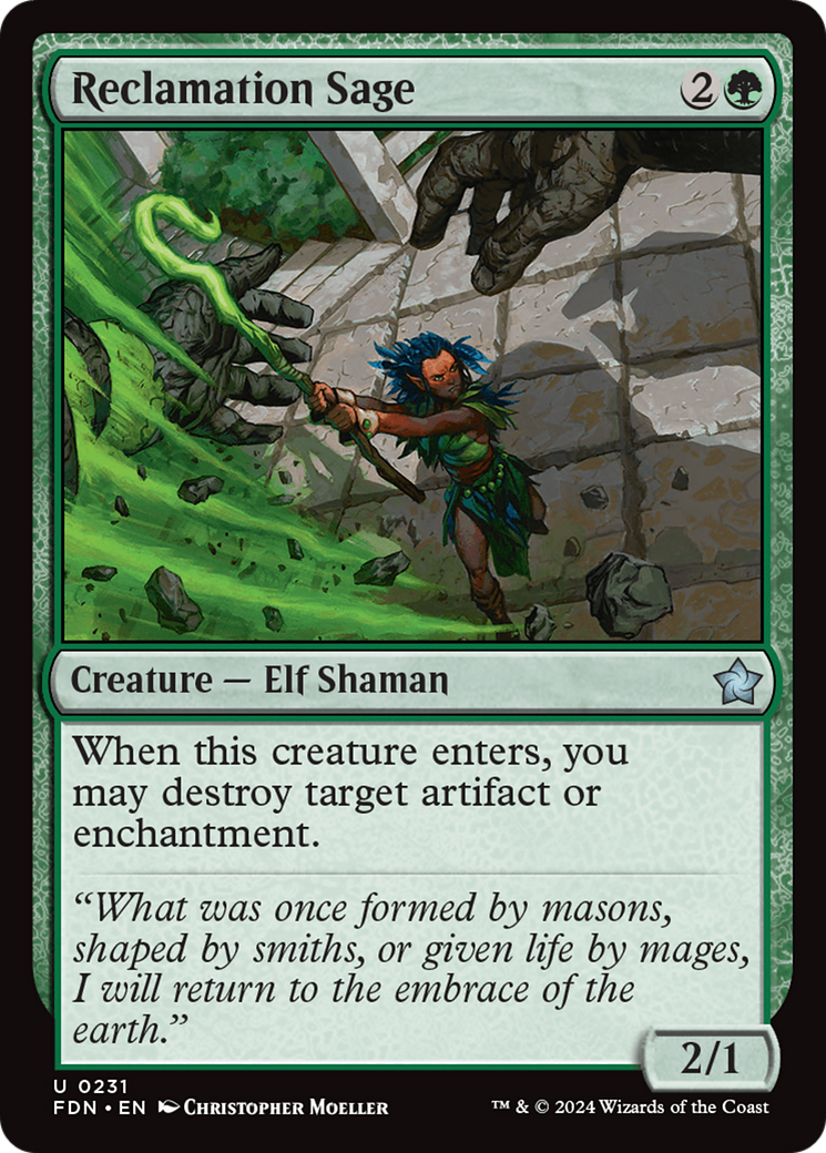 Reclamation Sage (231) [Foundations] - Deck Out Gaming
