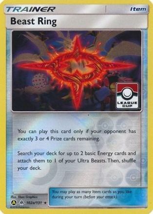 Beast Ring - 102a/131 (League Cup) (102a) [League & Championship Cards] Reverse Holofoil - Deck Out Gaming