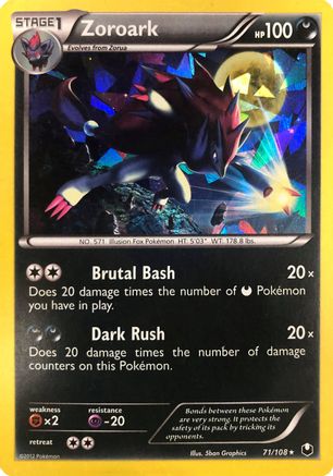 Zoroark - 71/108 (Cracked Ice Holo) (71) [Deck Exclusives] Holofoil - Deck Out Gaming