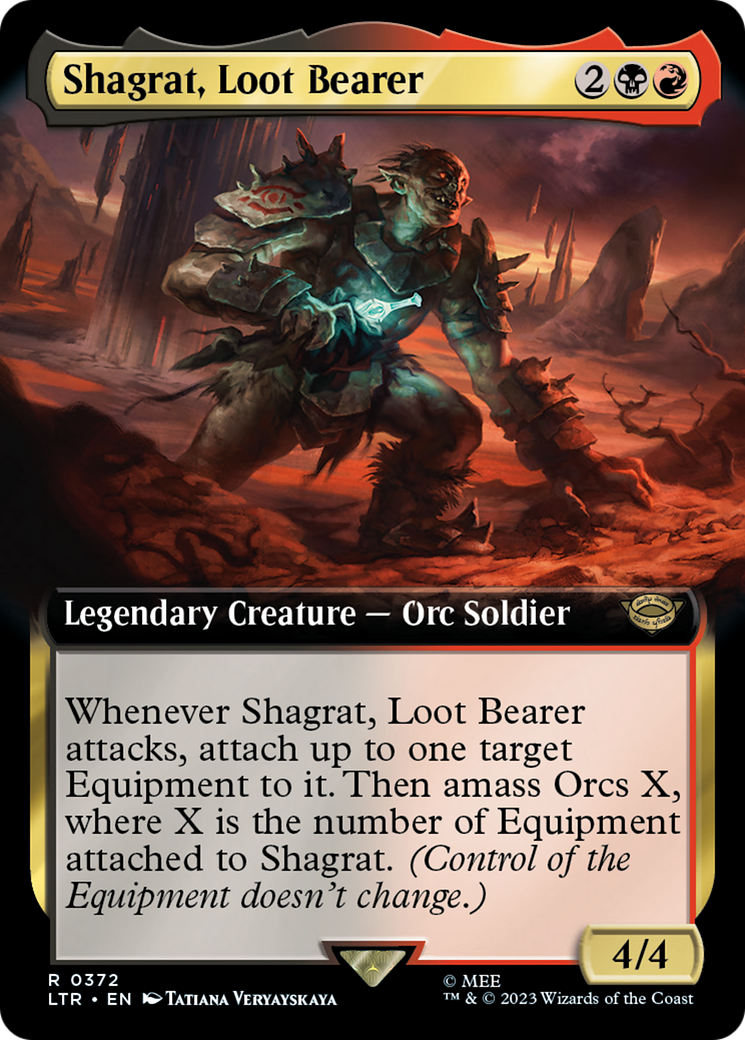 Shagrat, Loot Bearer (Extended Art) (372) [The Lord of the Rings: Tales of Middle-earth] foil - Deck Out Gaming
