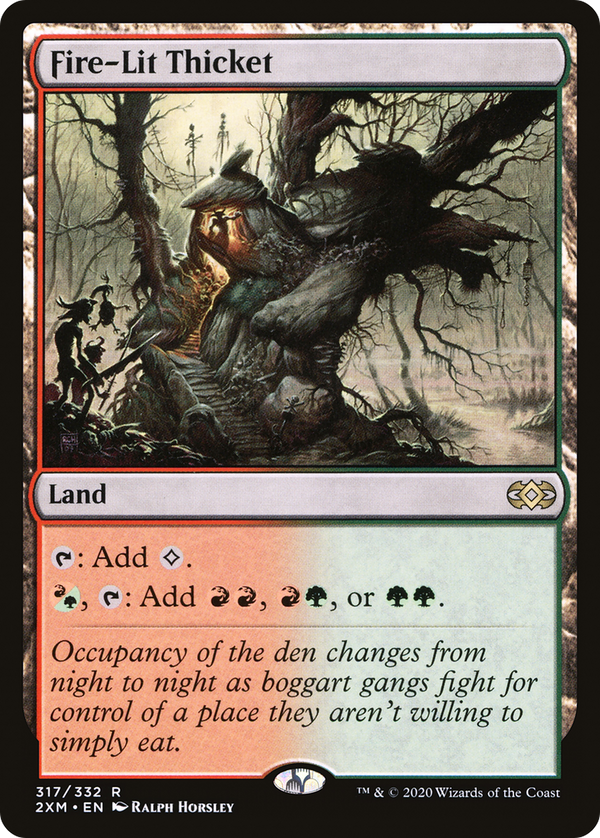 Fire-Lit Thicket (317) [Double Masters] - Deck Out Gaming