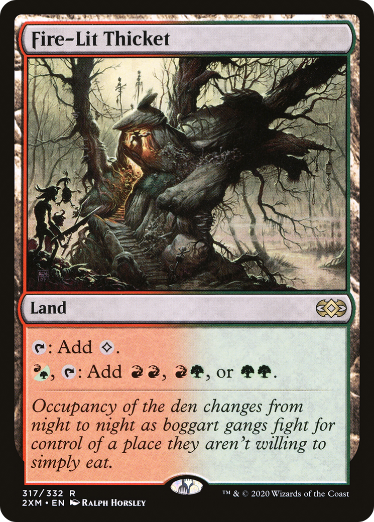 Fire-Lit Thicket (317) [Double Masters] - Deck Out Gaming