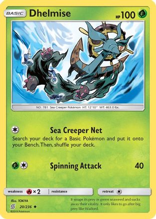 Dhelmise (20) [SM - Unified Minds] Reverse Holofoil - Deck Out Gaming