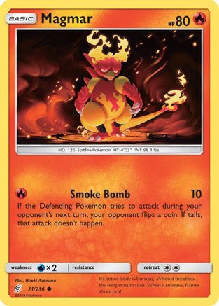Magmar (21) [SM - Unified Minds] - Deck Out Gaming