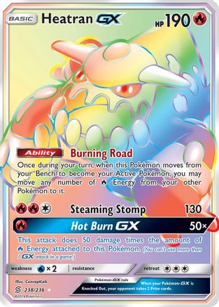 Heatran GX (Secret) (238) [SM - Unified Minds] Holofoil - Deck Out Gaming