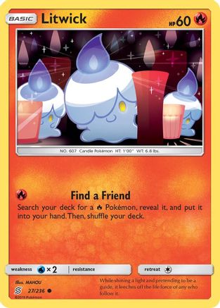 Litwick (27) (27) [SM - Unified Minds] Reverse Holofoil - Deck Out Gaming