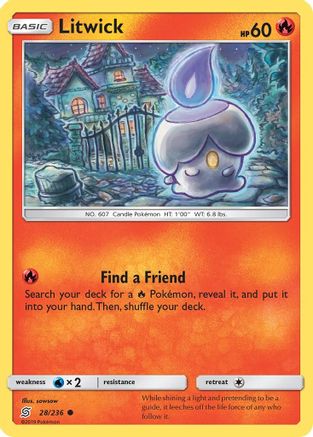 Litwick (28) (28) [SM - Unified Minds] Reverse Holofoil - Deck Out Gaming